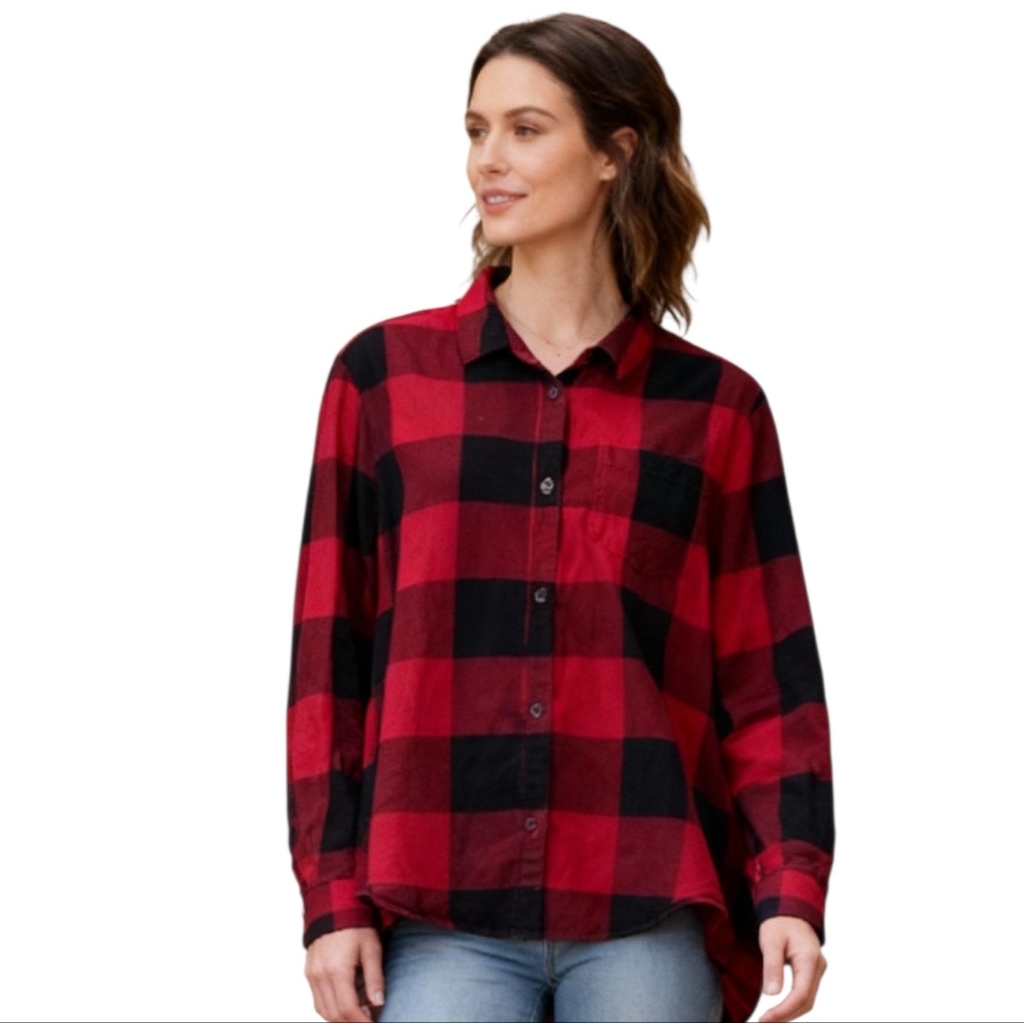 Old Navy Classic Plaud Button Up